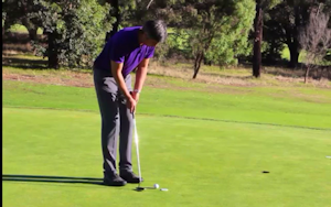 Practice speed control in 5ft putts