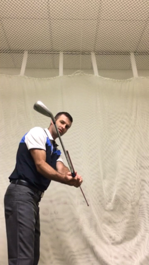 Arm parallel to the ground backswing!