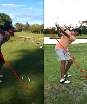 Powerful backswing