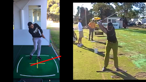 Part 1 : A lesson with Kevin 
“I am trying to get under the ball!”
The most common mistake in golf ! 
