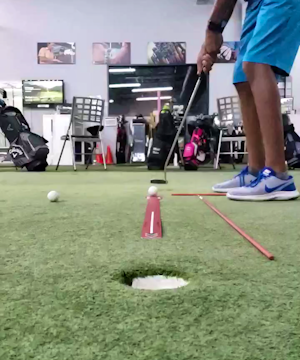 Live putting lesson