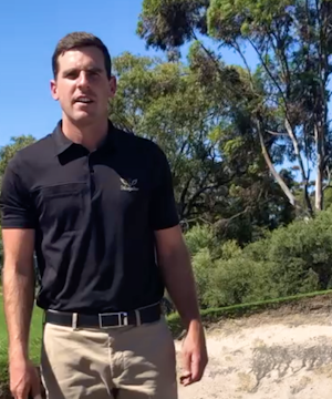 The lie dictates the bunker technique