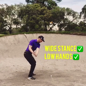 High lob bunker technique 