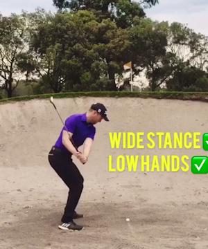 High lob bunker technique