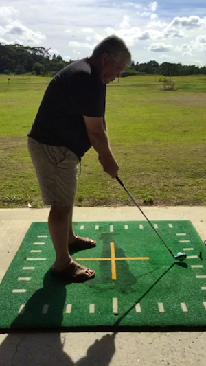 Where to place the camera when wanting to get a swing analysis