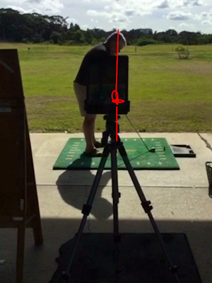 Where to place camera when video so that you get a consistent swing analysis 