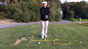 Peter Croker giving a technique lesson on the Chip Shot