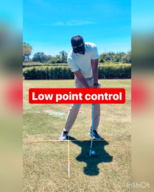 Control the low point of your swing 