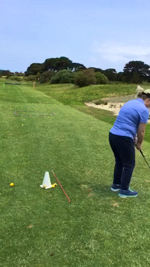 Live Chipping Lesson with Girls on Green 