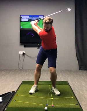 Stack & Tilt iron swing (face on)