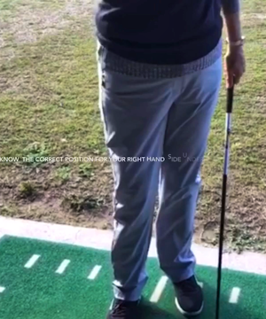 Know your correct right hand position