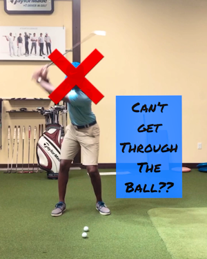 Drill to help you get body through the ball