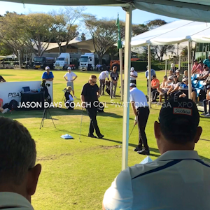 Jason Days Coach giving a lesson