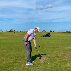 Lead Arm Backswing Movement Concept With Visual Aid