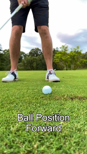 BALL POSITION affects the CLUB PATH!