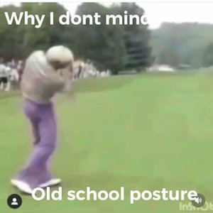 Old school posture 