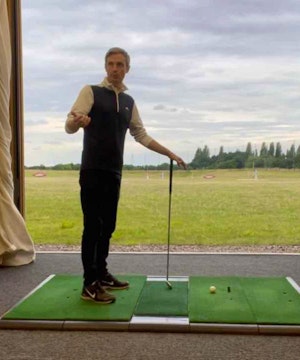 Drill video for a client working on backswing plane