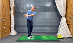 Drill video to help square the face whilst working on the exaggerated inside swing direction