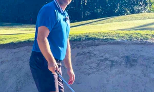 THICK SAND GREEN-SIDE BUNKER