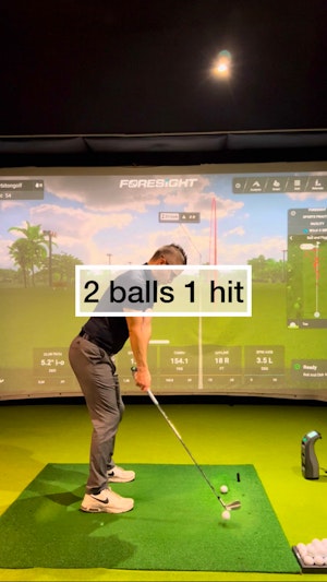 Improve Your Backswing Width with This Simple Drill (2 ball)