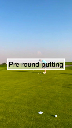 Pre round pace putting