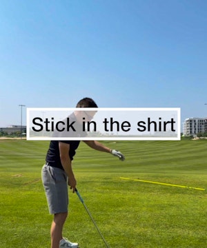 Stick in the shirt