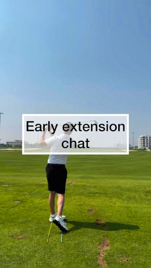 Great visual to help with early extension 