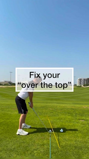 Great visual to stop that "over the top"