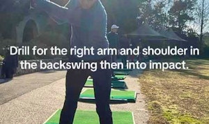 Drill for right arm and shoulder.