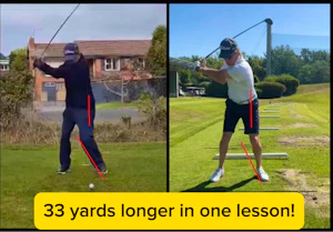 33 yards longer in one lesson!
