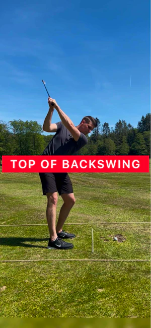 Backswing Checkpoint for Club Face
