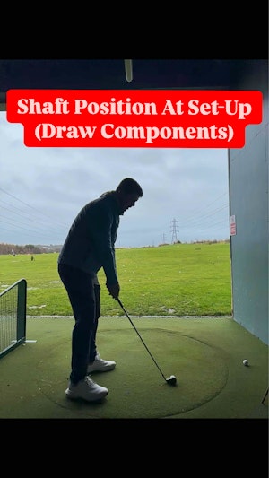 Shaft position at set-up (draw components)