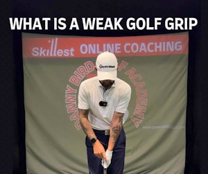 A Weak Golf Grip (Example)