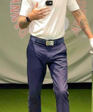 Right Elbow Behind Body (Downswing)