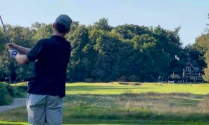 Driver on course ball flight