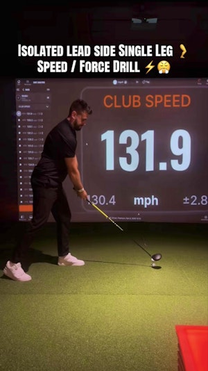 Isolated Lead Side Single Leg Speed & Force Drill 