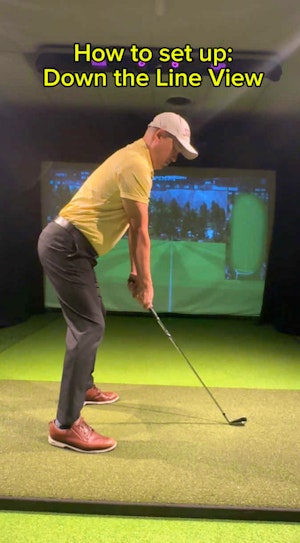 How to Perfect Your Golf Setup Position_Down the line view