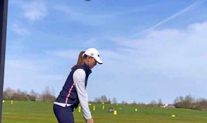 Help maintain posture & pelvis angle during backswing 