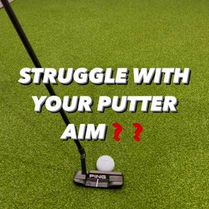 Use this tip to improve your putter aim ✅