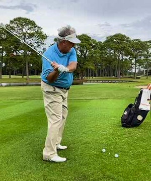 My favorite drill! Stop coming over the top and swinging too steep.