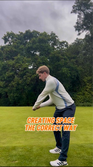 Creating space in the golf swing 