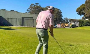 Keep your hands close when chipping 