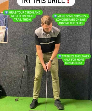 ⛳️ A great drill for stabilising lower half in the putting stroke ⛳️