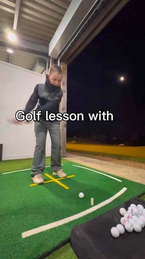 Golf lesson with Byron