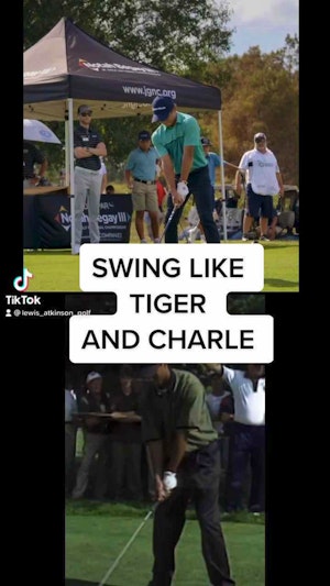 Tiger and Charlie Woods Swing analysis 