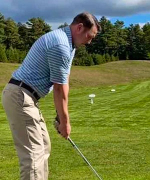Before/after of student. Finding a connection and consistency in your swing