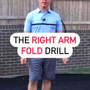 The fold of right arm