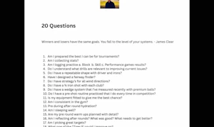 20 Questions - Ambitious Golfers