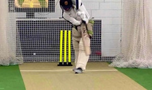 Lesson Lewis On Drive front foot angle